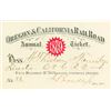 Image 1 : Oregon & California Railroad Annual Pass (1879) Issued to Director