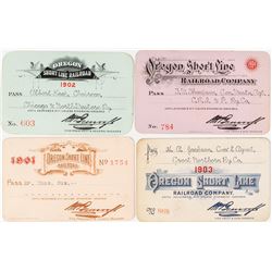 Oregon Short-Line Railroad Co. Pass Set (1901-1904)