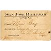 Image 1 : San Jose Railroad Annual Pass (1902)