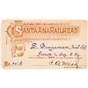 Image 1 : Santa Ana Railroad Annual Pass (1893)