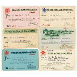 Texas Midland Railroad Pass Collection