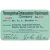 Image 1 : Tonopah & Tidewater Railroad Company Pass (1915)