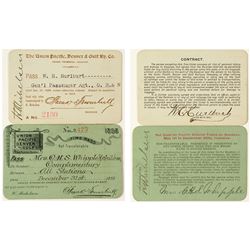 Union Pacific, Denver & Gulf Railway Co. Annual Passes