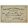 Image 1 : Walla Walla & Columbia River Railroad Co. Annual Pass (1877)