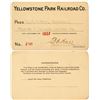 Image 1 : Yellowstone Park Railroad Co. Annual Pass (1907)