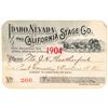 Image 1 : Idaho, Nevada & California Stage Company Pass (1904)