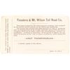 Image 2 : Pasadena & Mount Wilson Toll Road Co. Annual Pass (1895)