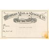 Image 1 : Western Mail & Stage Company Pass (1884)