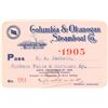 Image 1 : Columbia & Okanogan Steamer Line Annual Pass (1905)