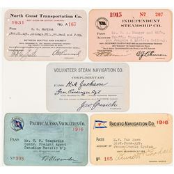 Five Different US Steamer Annual Passes