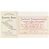 Image 1 : Northwest Transportation Company Steamer Passes (1871 & 1875) Signed by C.K. Peck (of Durfee & Peck,
