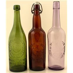 Colorful Western Bottle Trio