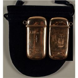 Butte 14 KT Gold Match Safe