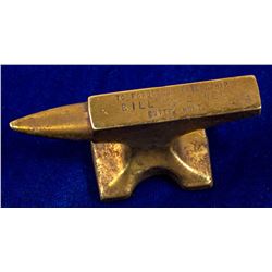 Highly Collectible Souvenir Brass Anvil (Butte, Montana)