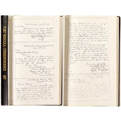 Fort Missoula Bound Correspondence Copies