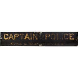 Captain of Police Sign