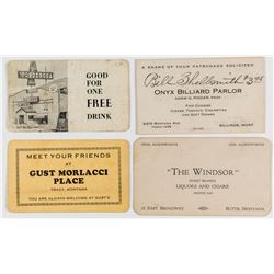 Four Different Montana Business Cards