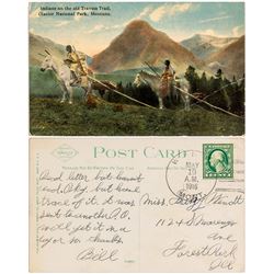 Wint, Fergus County 1916 Cancel