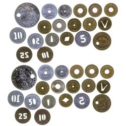 Billings Cut and Punched Tokens