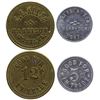 Image 1 : Two R-8 Harrison Tokens