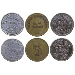 Havre Hotel and Concert Hall Tokens