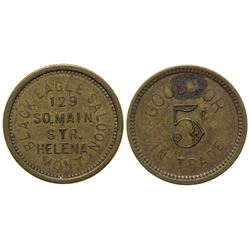 Black Eagle Saloon Token (Helena, Montana)