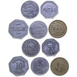 Helena Billiards and Central Park Tokens