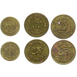Mint Bar Tokens (Lima, Montana)