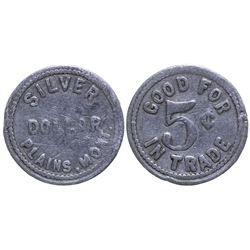 R-9 Plains Token: Silver Dollar