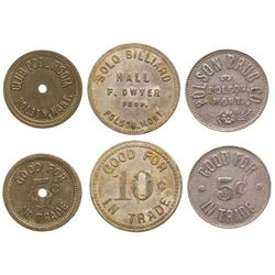 Three Polson Tokens: Drug & Billiards