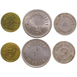Three R-6 Polson Tokens