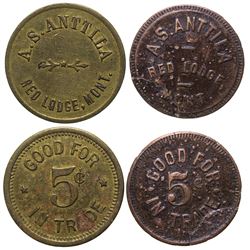 Complete Red Lodge A.S. Anttila Token Set