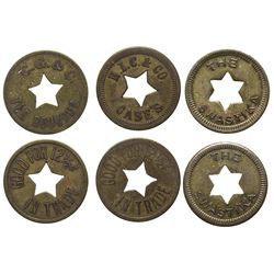 Roundup, Montana Star Cut-Out Tokens