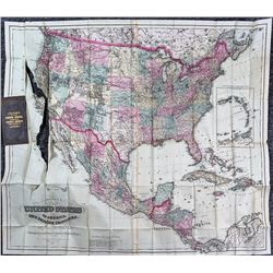 Colton's Pocket Map of North America (1874)