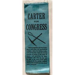 Rare Carter for Congress Ribbon