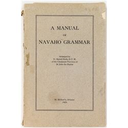 A Manual of Navaho Grammar (1926)