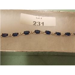 BRACELET & RING SET - SWAROVSKI - CRYSTAL ELEMENTS - RINGS STERLING SILVER AND BRACELT 7" BASE METAL