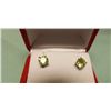Image 2 : NEW EARRINGS - 1.5CT GREEN PERIDOT STUD EARRINGS - APPROX. RETAIL $225