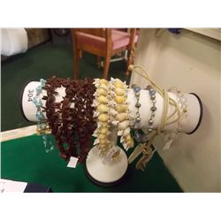 NECKLACE AND BRACELETS - 5 PC TTL - NO STAND