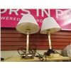 Image 1 : BRASS TABLE LAMPS WITH OUTLET - 2 TTL