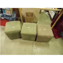 UPHOLSTERED FOOT STOOL -  3 TTL