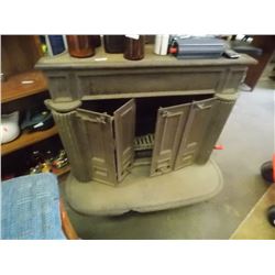 VINTAGE CAST METAL FIRE PLACE