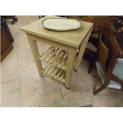 BUTCHER BLOCK TABLE / CART