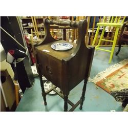VINTAGE SMOKING STAND WITH DRAWER