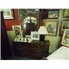 Image 1 : VINTAGE VANITY  WITH MIRROR - 6 DRAWER