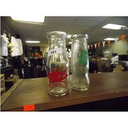 VINTAGE MILK GLASS JARS - 3 TTL