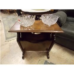 RECTANGLE SIDE TABLE WITH MAGAZINE STORAGE