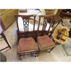 VINTAGE DINING CHAIRS - 2 TTL