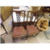 Image 1 : VINTAGE DINING CHAIRS - 2 TTL
