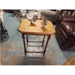 VINTAGE BARLEY TWIST SIDE TABLE